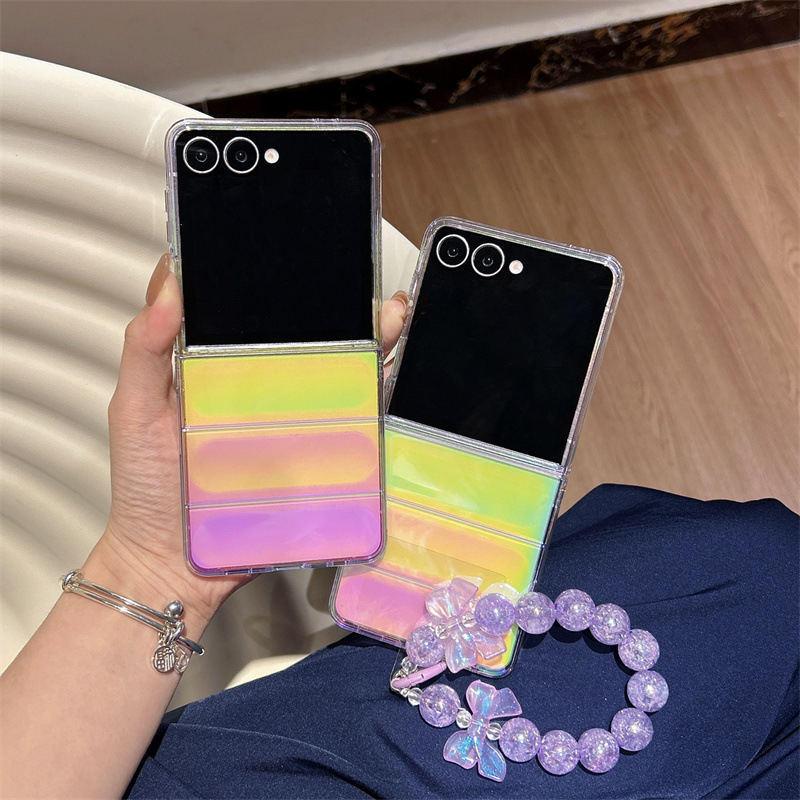 Z Phone Accessories - Luxury Gradient Laser Phone Case Wrist