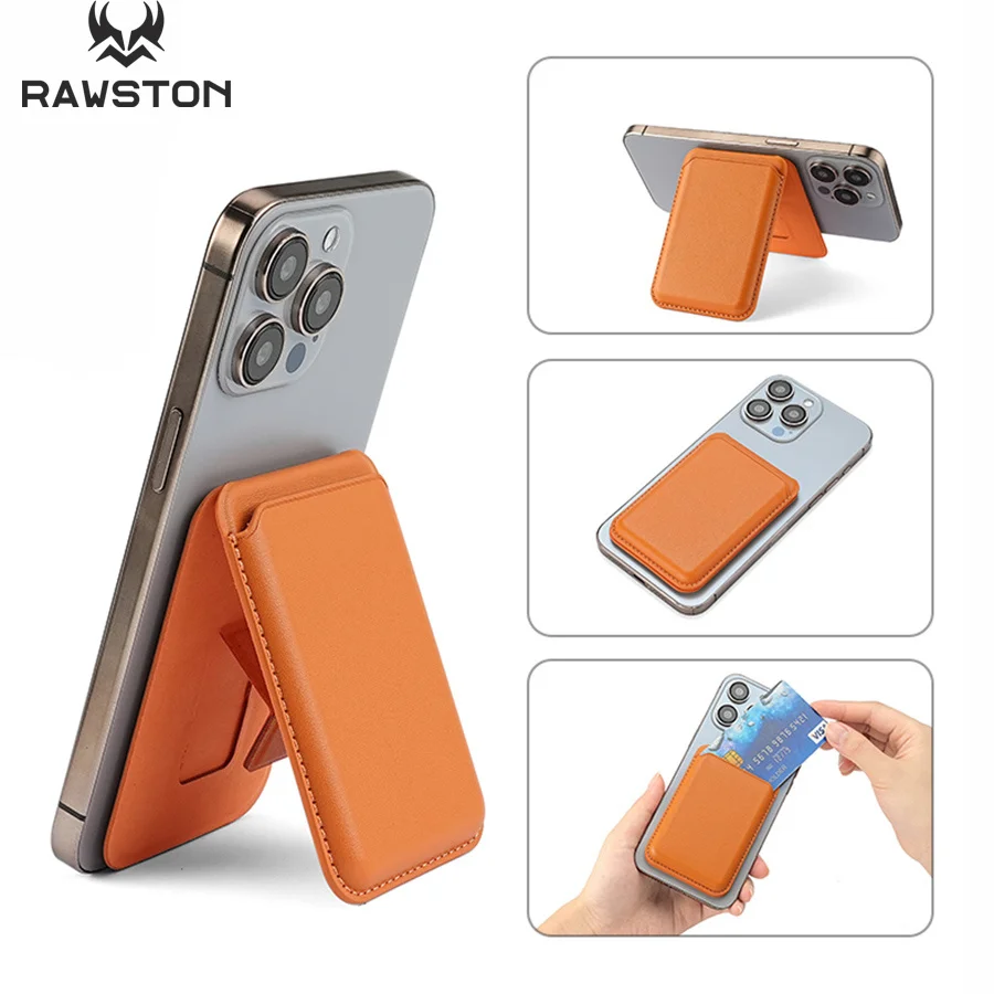 Phone Accessories Items - Kickstand Magnetic Leather Wallet Case for