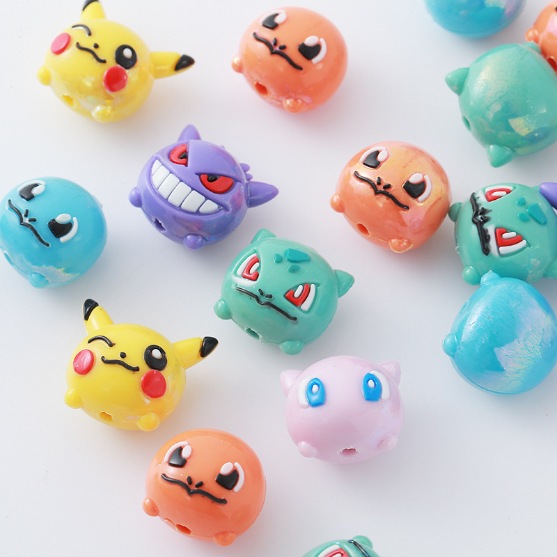 12pcs Pokémon Bead DIY Mobile  - Phone Accessories Beads ulasan dan harga