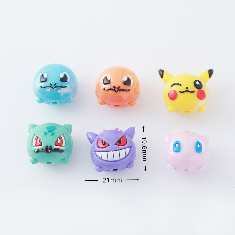 12pcs Pokémon Bead DIY Mobile  - Phone Accessories Beads ulasan dan harga