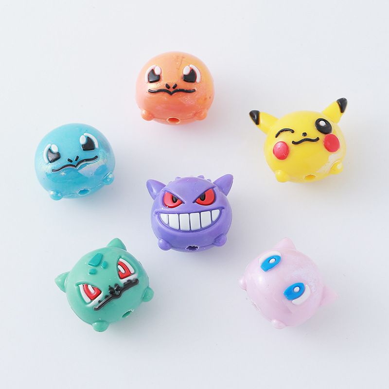 12pcs Pokémon Bead DIY Mobile  - Phone Accessories Beads ulasan dan harga