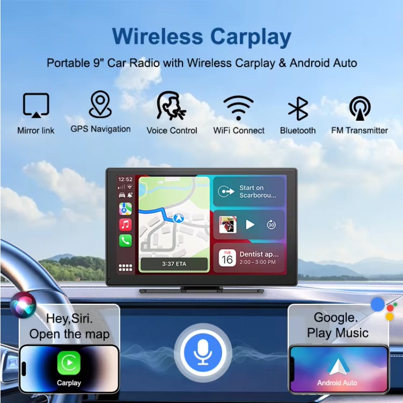 9 Inch Carplay Smart Screen Di - Micro Sd Card ulasan dan harga
