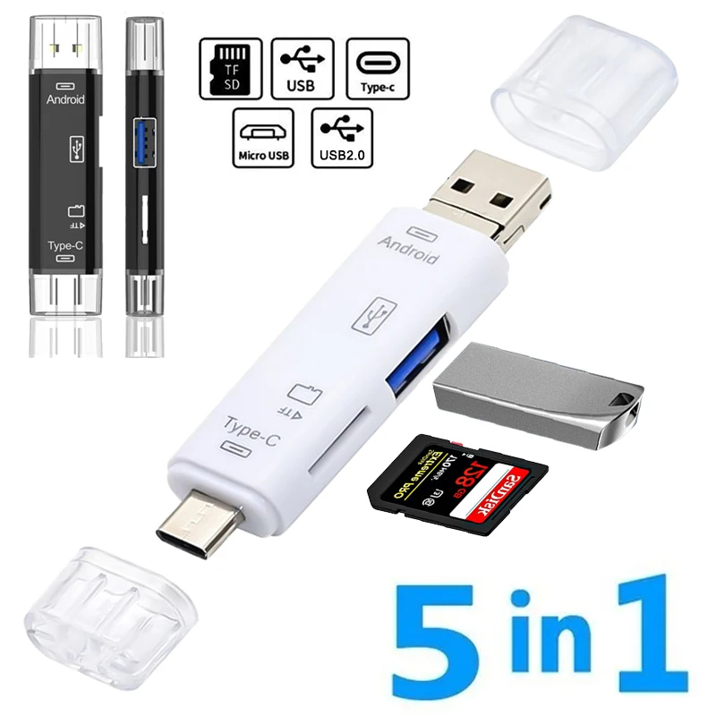 5 in 1 Multifunction Usb 2.0 T - Micro Sd Card ulasan dan harga