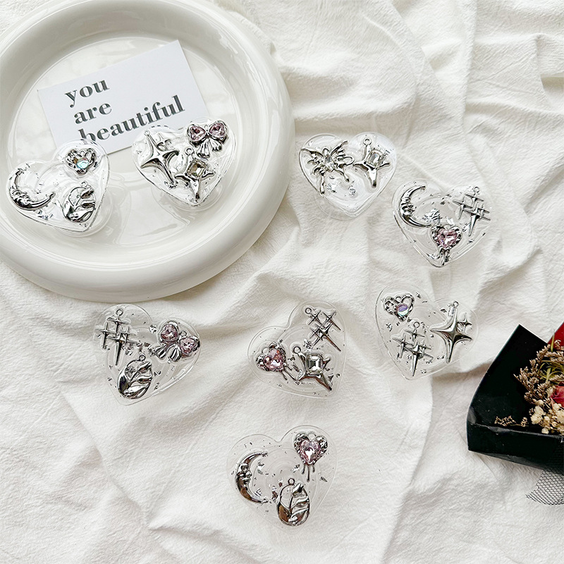 Clear Heart Phone Grip Holder  - Phone Accessories Items ulasan dan harga