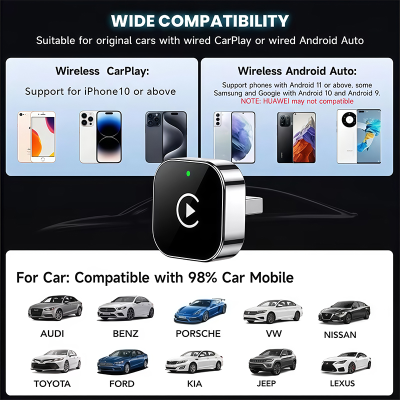 2-in-1 Wireless CarPlay Adapte - Quality Phone Accessories ulasan dan harga