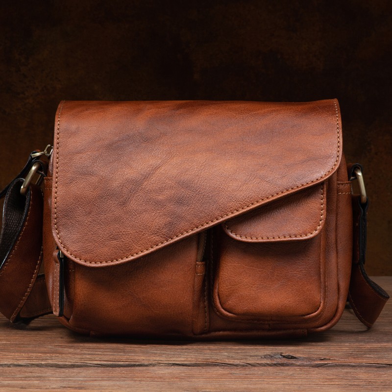Men's Stylish Leather Shoulder - Phone Accessories In China ulasan dan harga