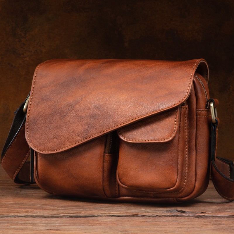 Men's Stylish Leather Shoulder - Phone Accessories In China ulasan dan harga