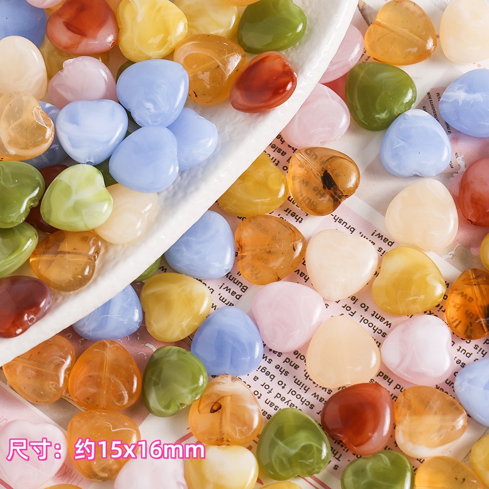 20g Acrylic Dyeing Mixed Shape - Phone Accessories Beads ulasan dan harga