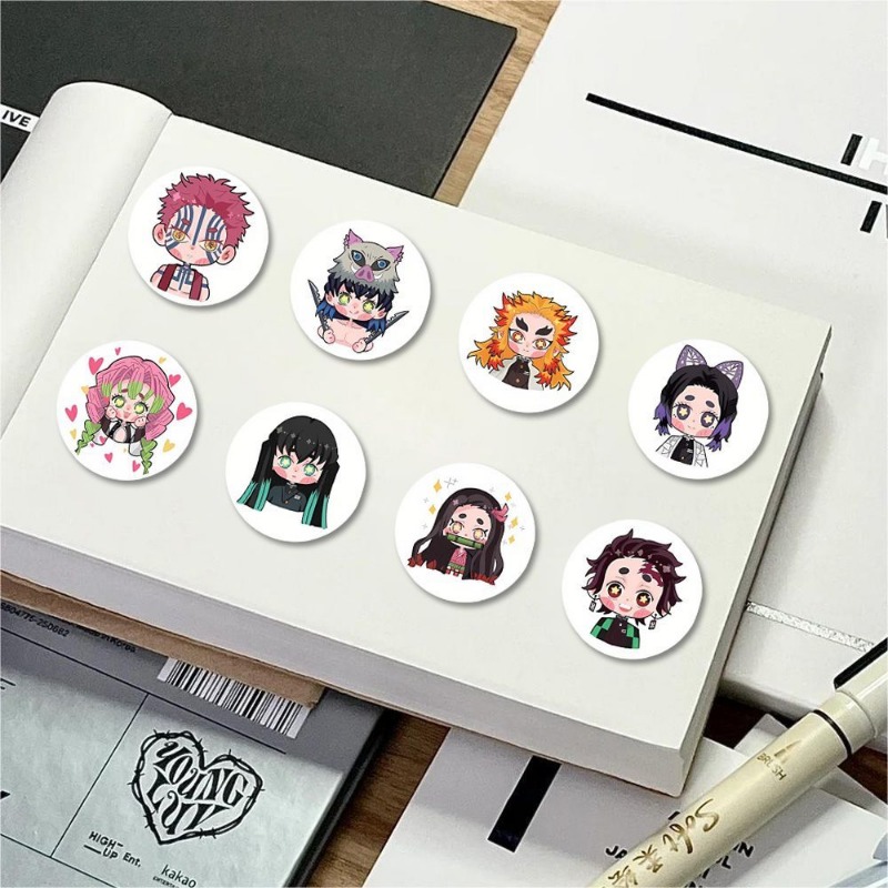 500pcs Cartoon Version of Kime - Phone Accessories Demon Slayer ulasan dan harga